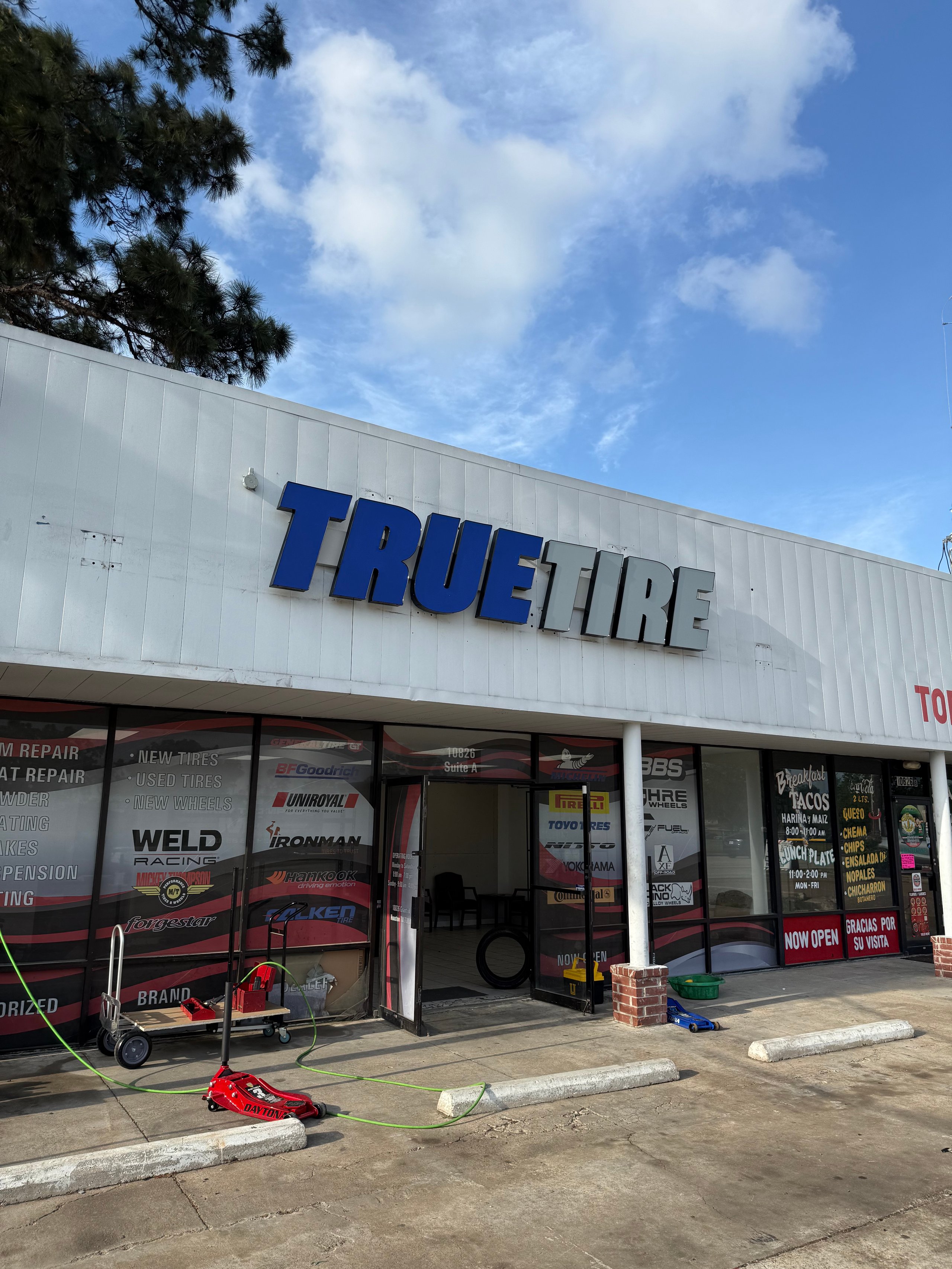 True Tire shop exterior at 10826 Grant Rd, Houston
